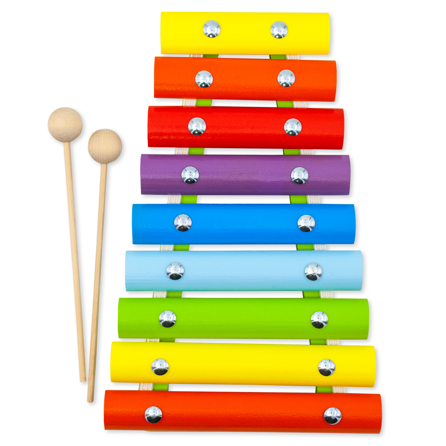 Ксилофон цветные ступеньки Алатойс 9 планок - фото 15