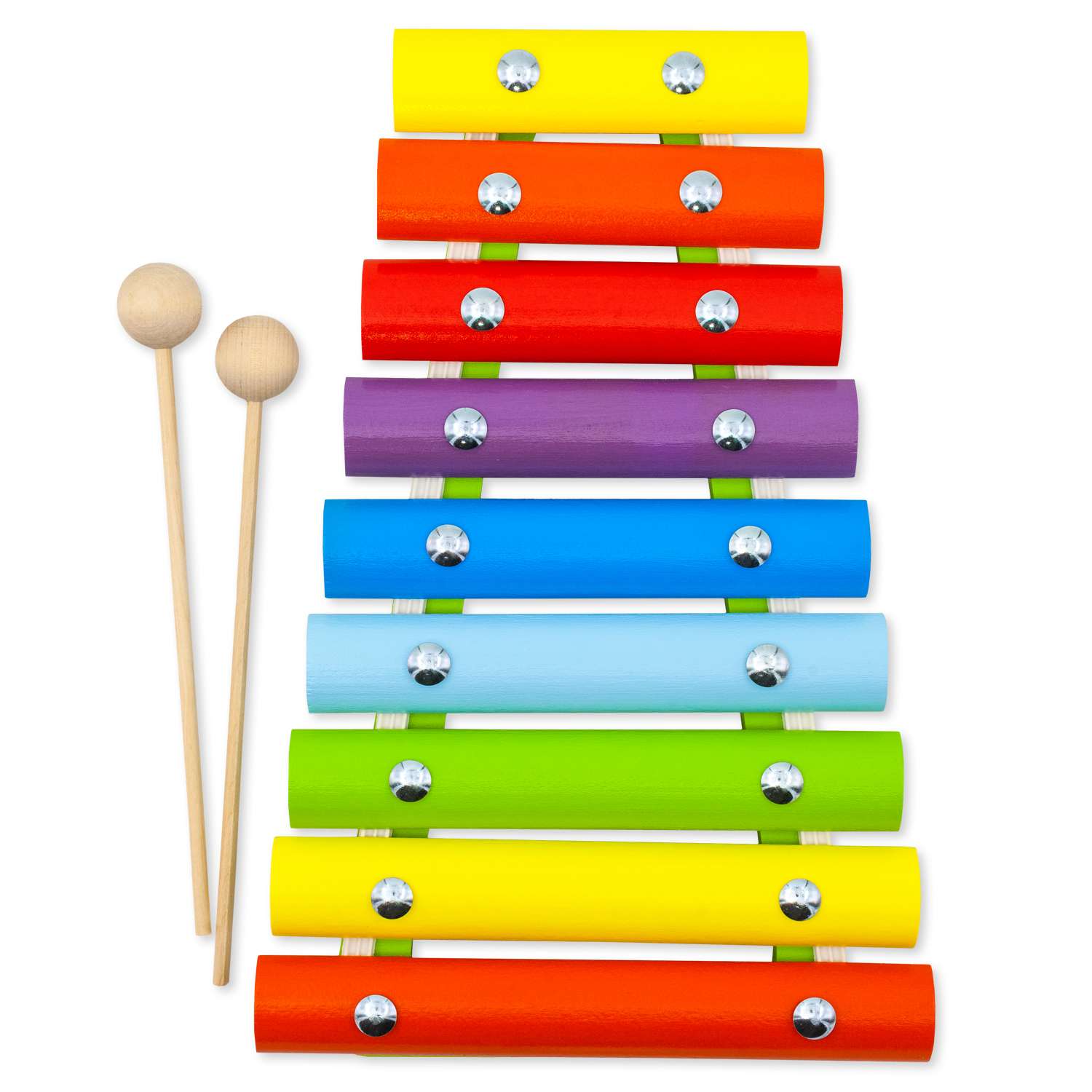 Ксилофон цветные ступеньки Alatoys 9 планок - фото 15