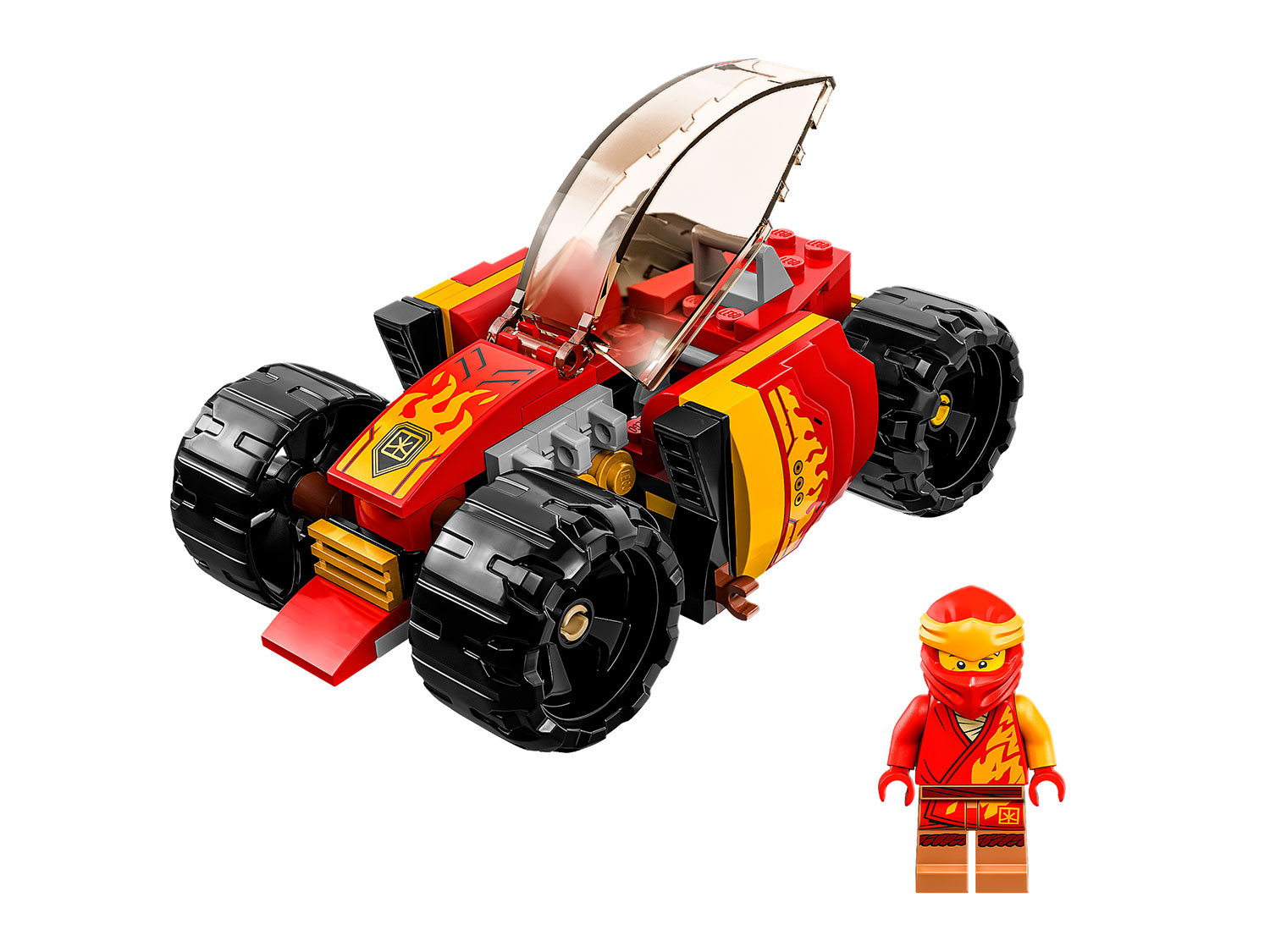 Конструктор детский LEGO Ninjago Гоночный автомобиль ЭВО Кая 71780 - фото 6