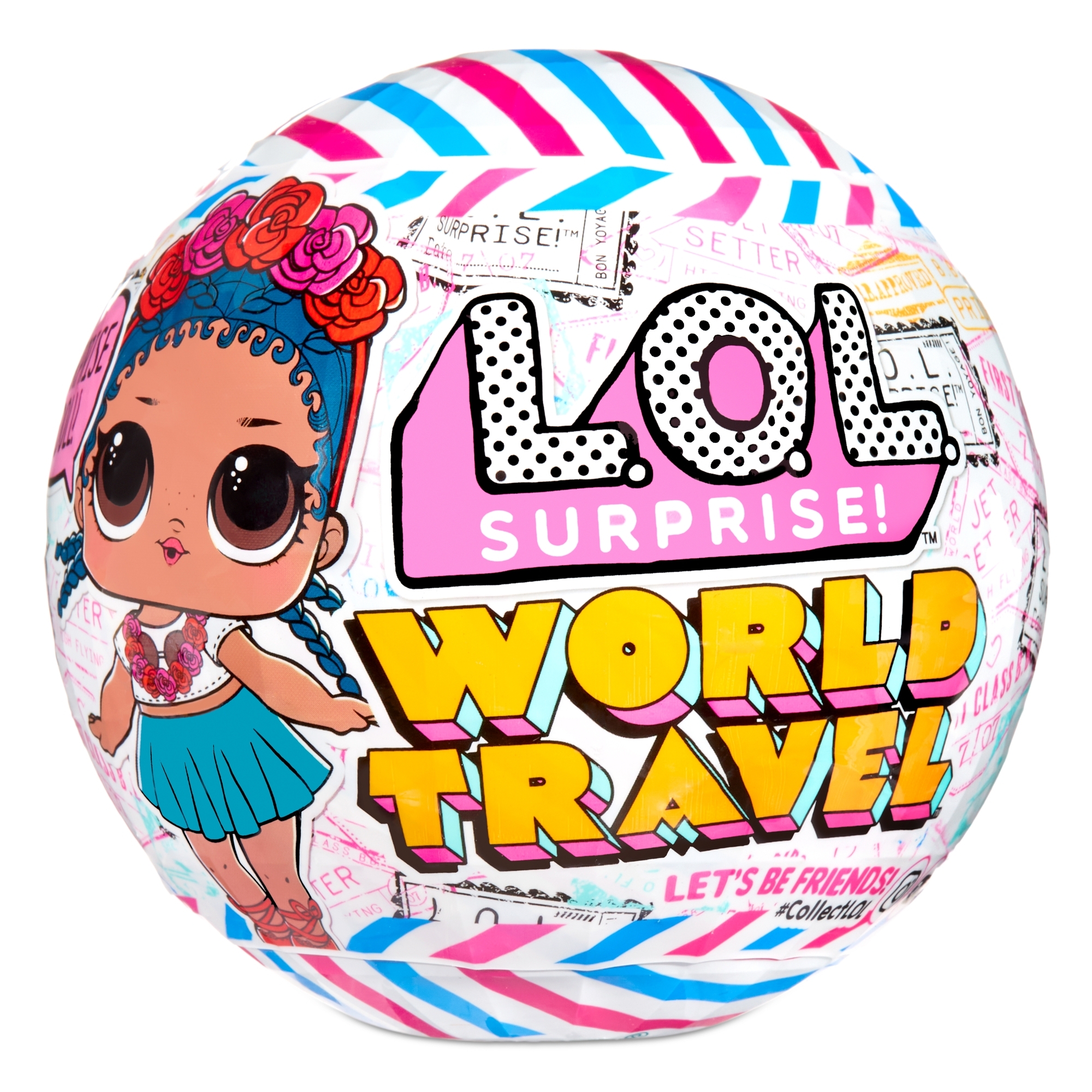 Игрушка в шаре L.O.L. Surprise Travel Tots в непрозрачной упаковке (Сюрприз) 576006EUC 576006EUC - фото 1