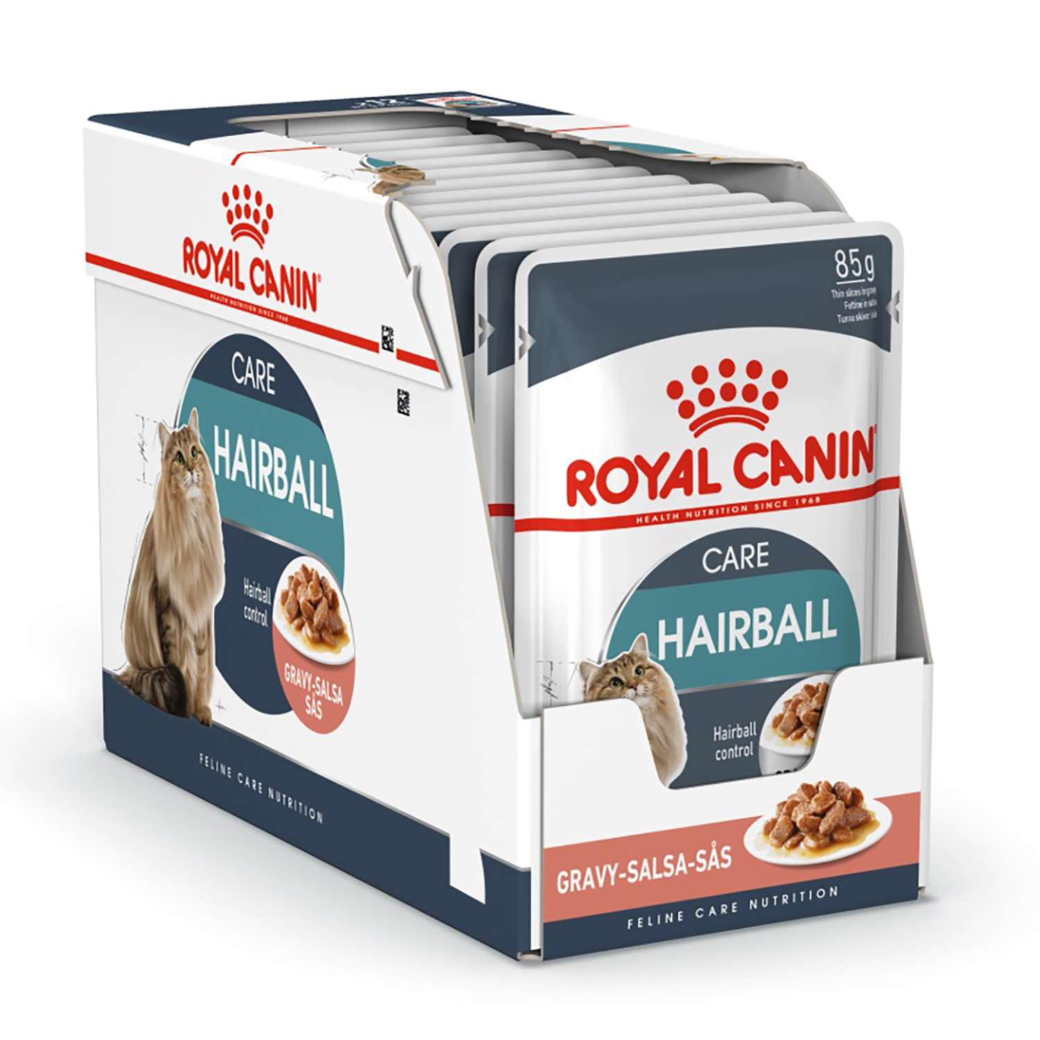Корм влажный для кошек ROYAL CANIN Hairball Care 85г соус в целях профилактики образования волосяных комочков в желудочно-кишечном тракте пауч - фото 4