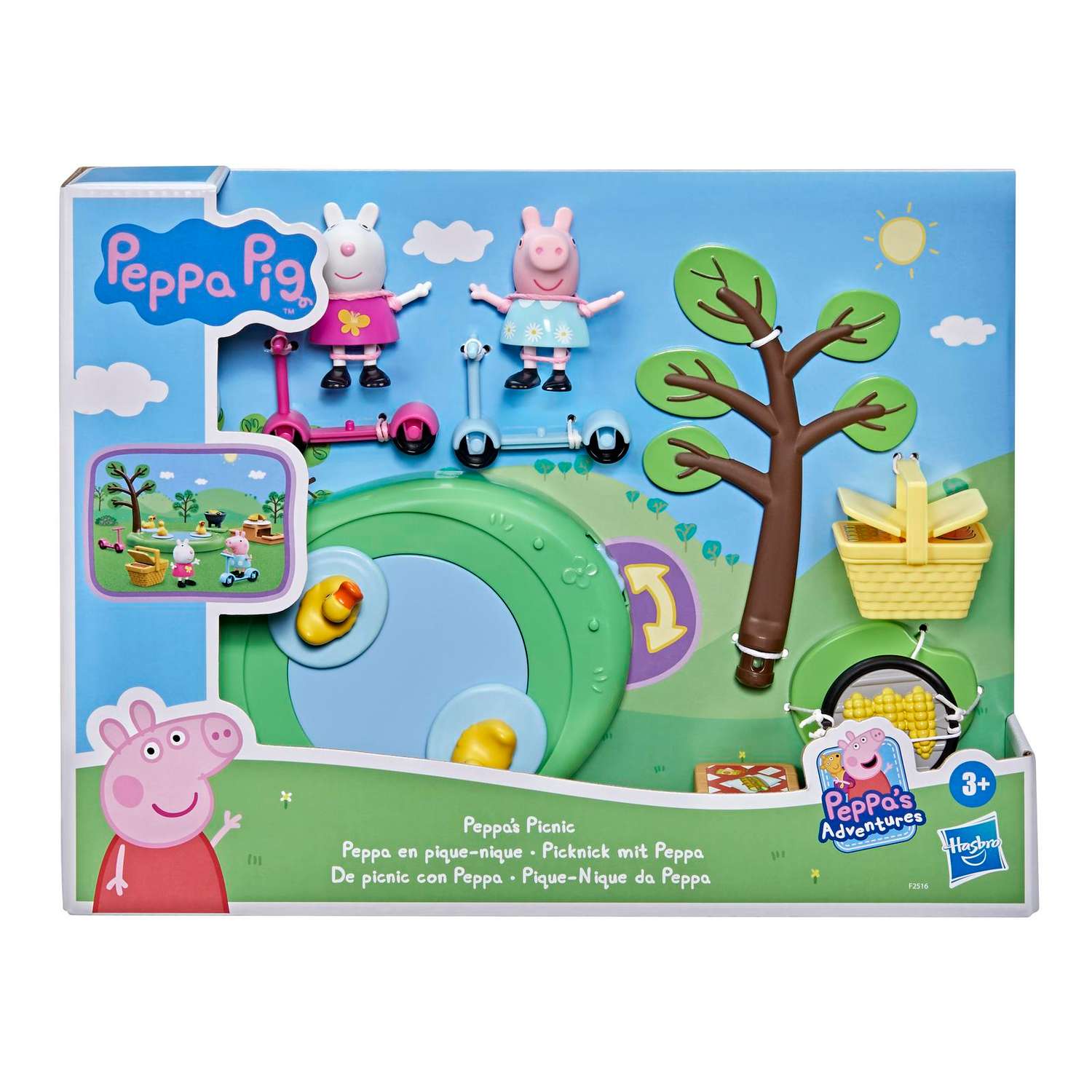 Набор игровой Peppa Pig Пикник свинки Пеппы F25165L0 - фото 2