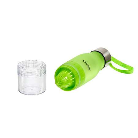 Бутылка для воды Bradex 0.6л салатовая с соковыжималкой SF 0520