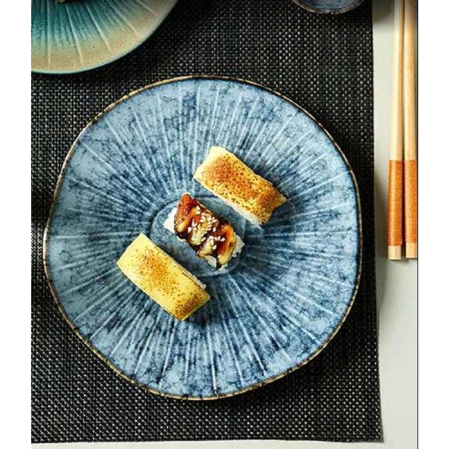 Тарелка ZDK Homium Kitchen плоская цвет голубой D25.5см - фото 5