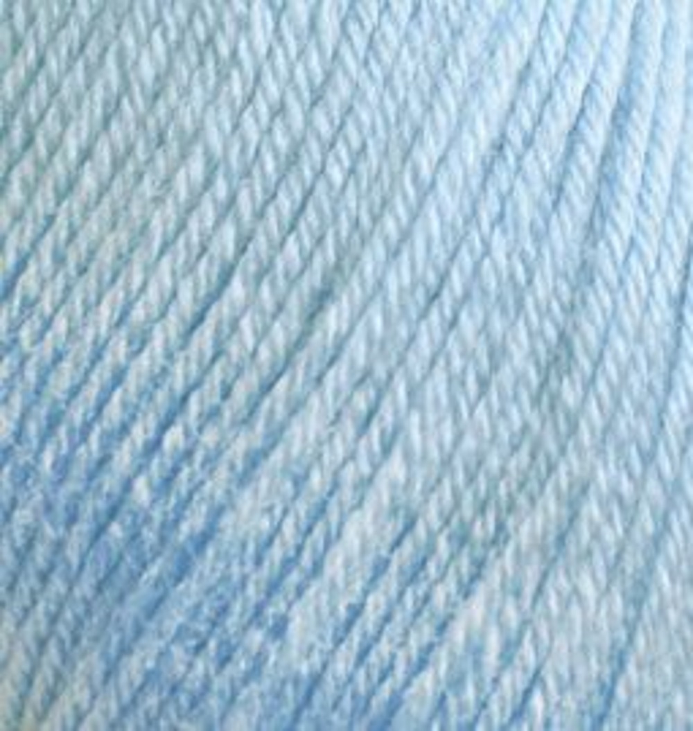 Пряжа для вязания Alize baby wool бамбук шерсть акрил мягкая 50 гр 175 м 350 светло-голубой 10 мотков - фото 3