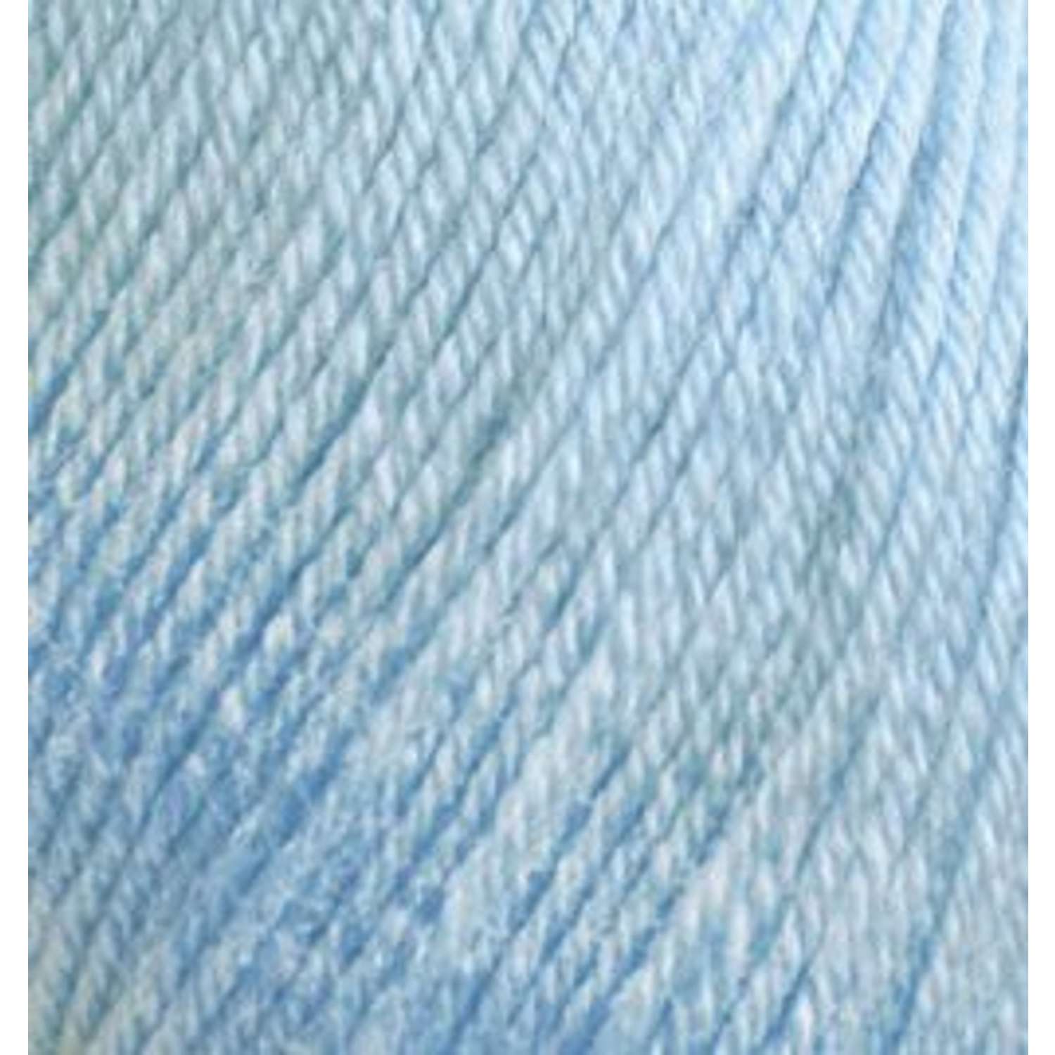 Пряжа для вязания Alize baby wool бамбук шерсть акрил мягкая 50 гр 175 м 350 светло-голубой 10 мотков - фото 3