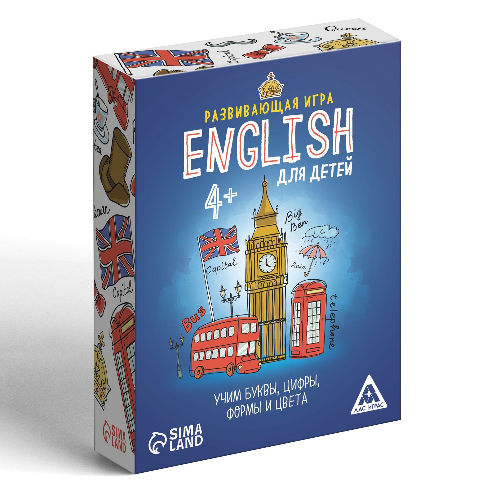 Настольная игра Лас Играс «English для детей» 70 карт купить по цене 404 ₽  в интернет-магазине Детский мир