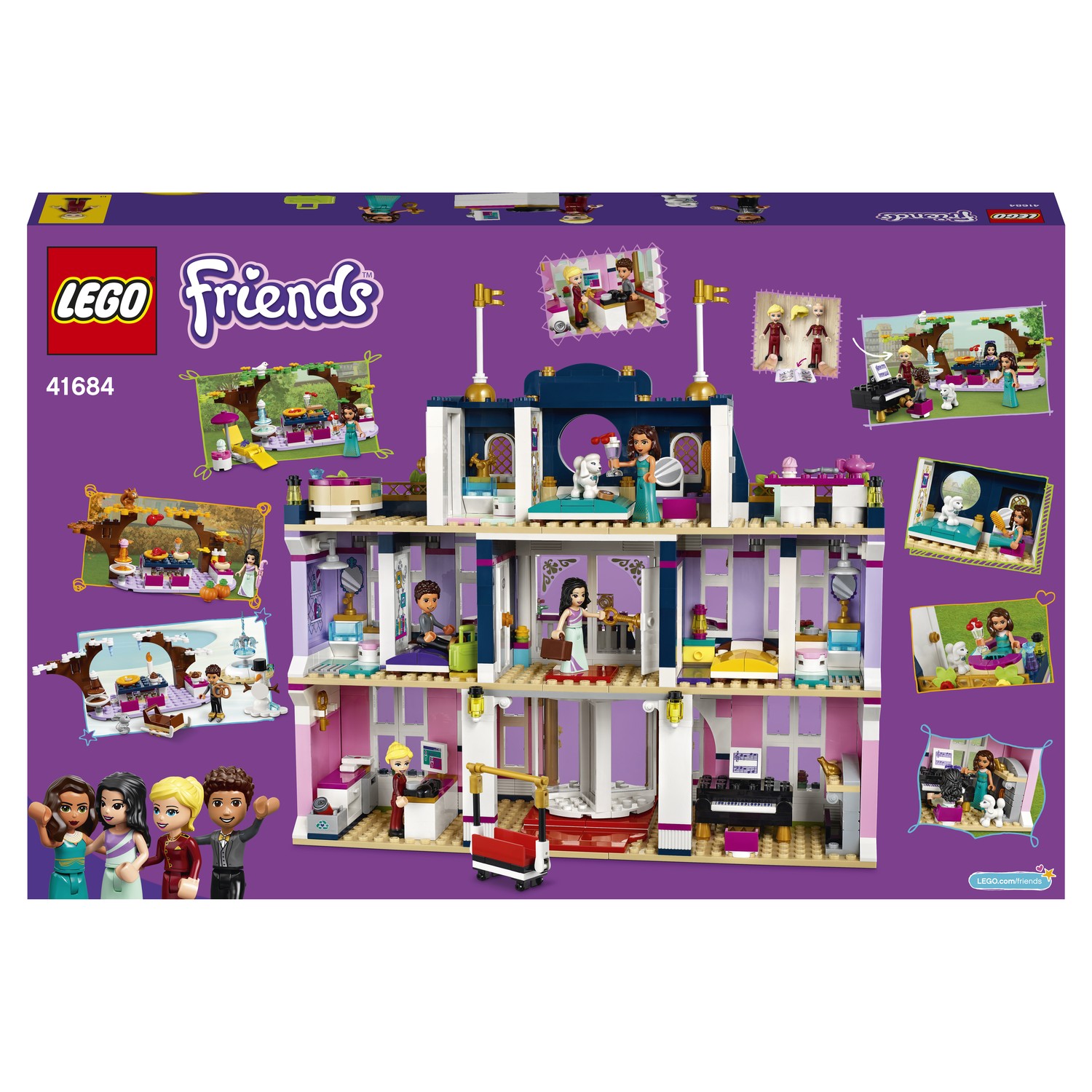 Конструктор LEGO Friends Гранд-отель Хартлейк Сити 41684 - фото 3