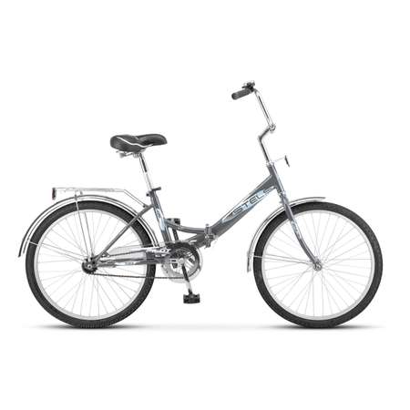 Велосипед STELS Pilot-710 24 Z010 14 тёмно-серый складной