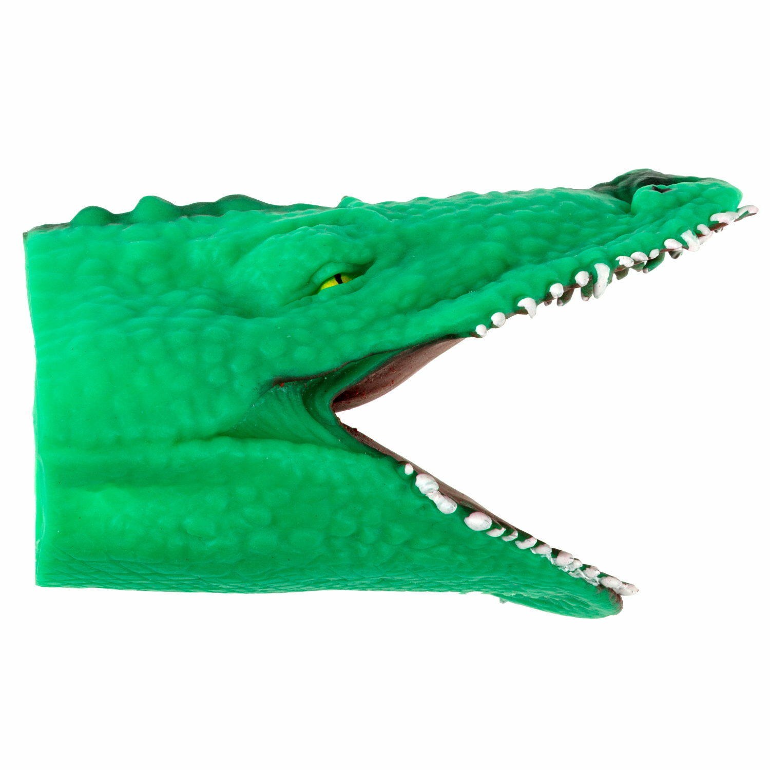 Игрушка-перчатка 1TOY Зверуки большие на руку Крокодил зеленый - фото 1