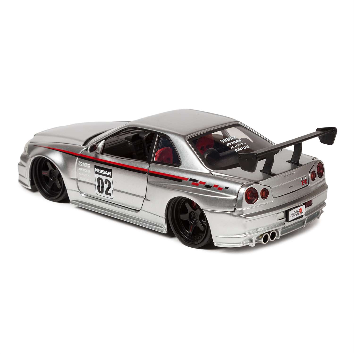 Машинка Jada 1:24 2002 Nissan Skyline GT-R R34 99114 - фото 4