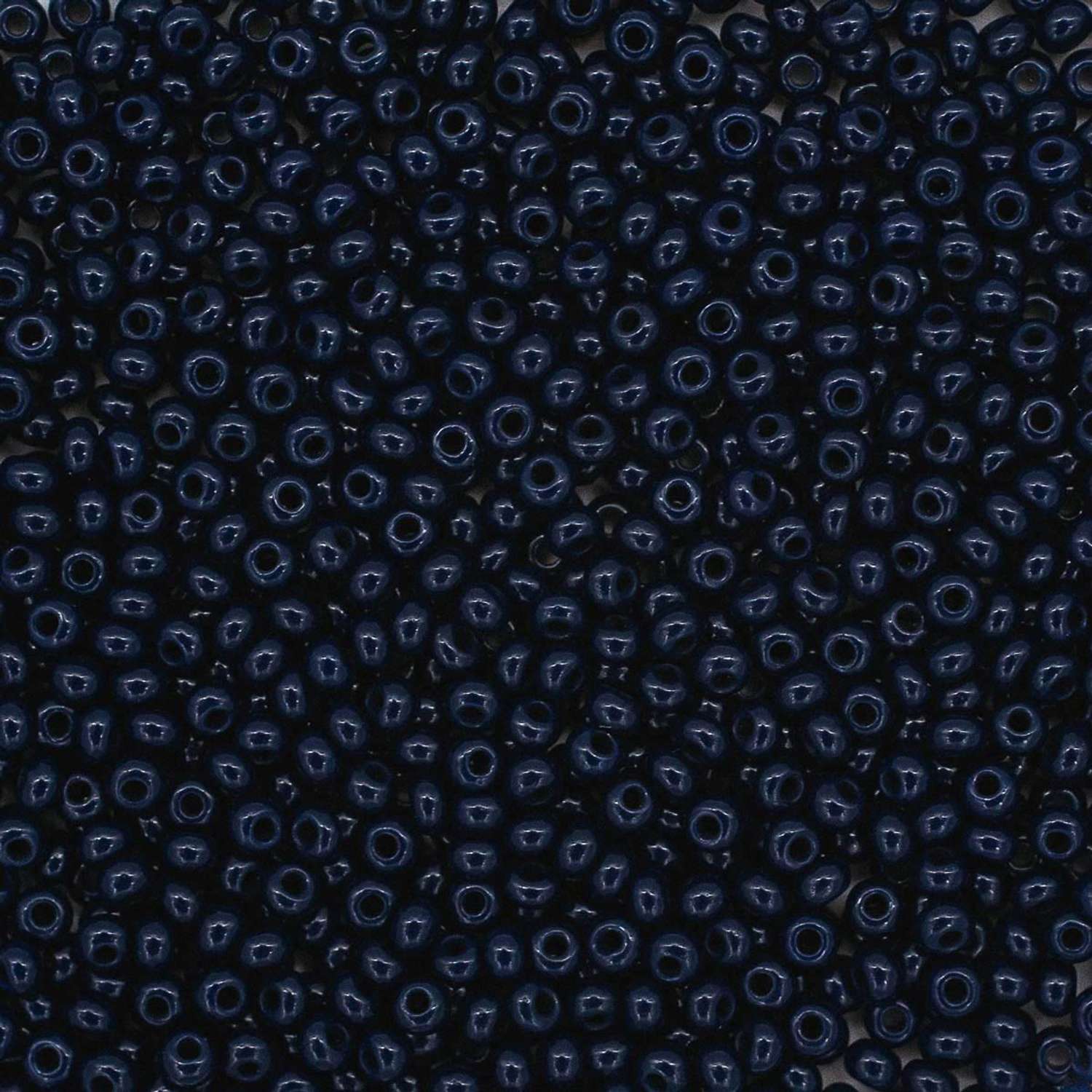 Бисер Preciosa чешский непрозрачный 10/0 20 гр Прециоза 33080 темно-синий - фото 2