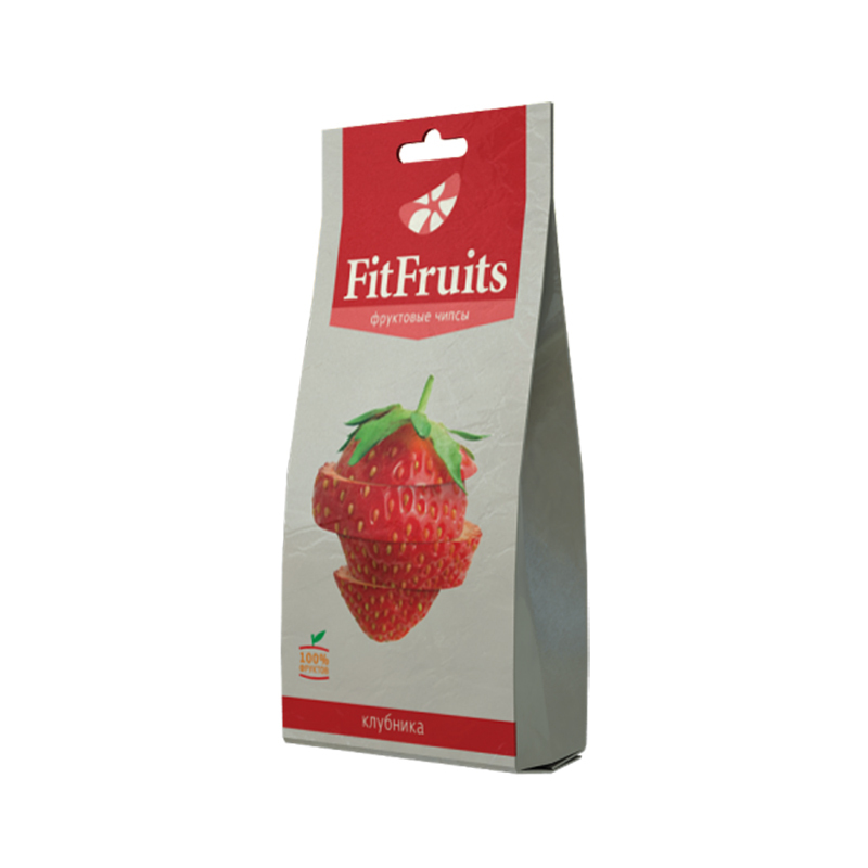 Чипсы фруктовые Fit Fruits клубника 20 г - фото 1