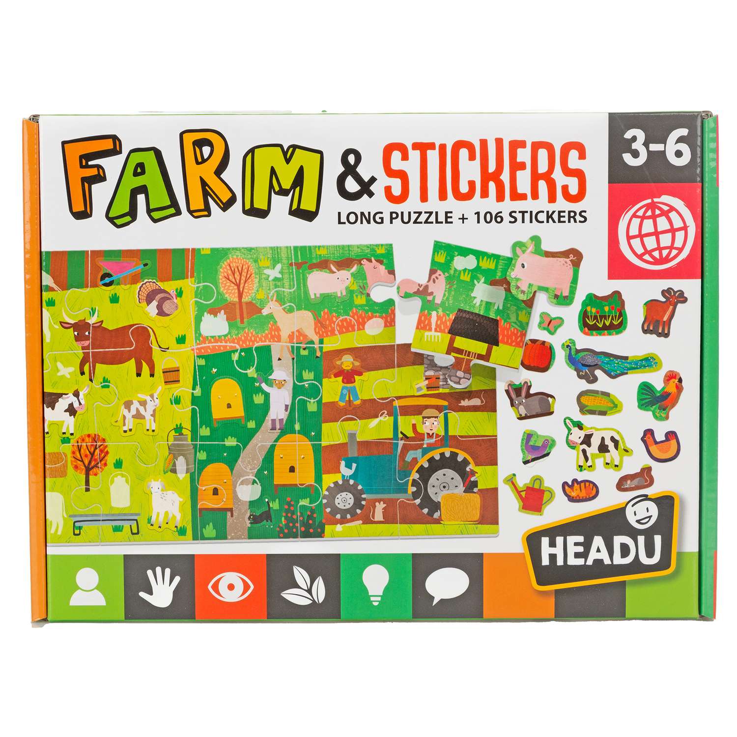 Игра настольная развививающая HEADU Ферма для детей с 3 лет - фото 1
