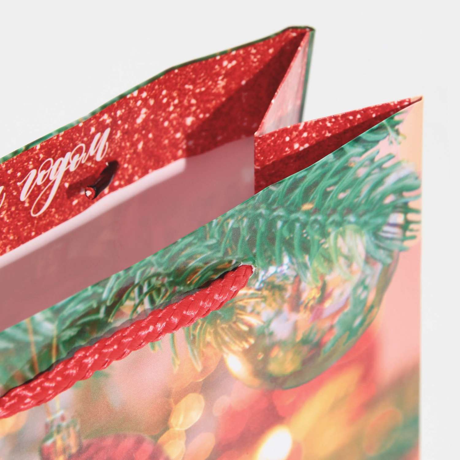 Пакет Sima-Land ламинированный вертикальный «Новогодние шарики». MS 18×23×8 см - фото 5