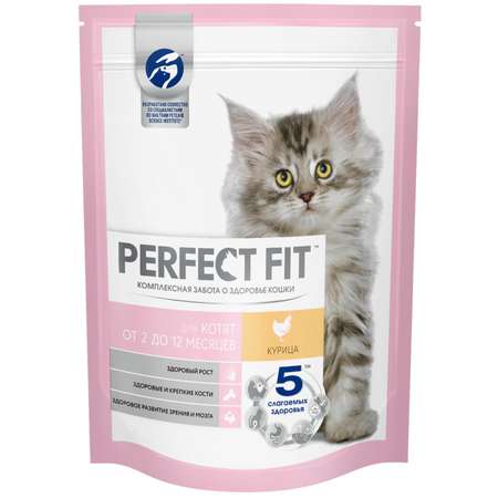 Корм сухой для котят PerfectFit 190г c курицей