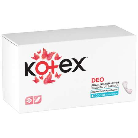 Ежедневные прокладки Kotex Ультратонкие Deo, 56шт.