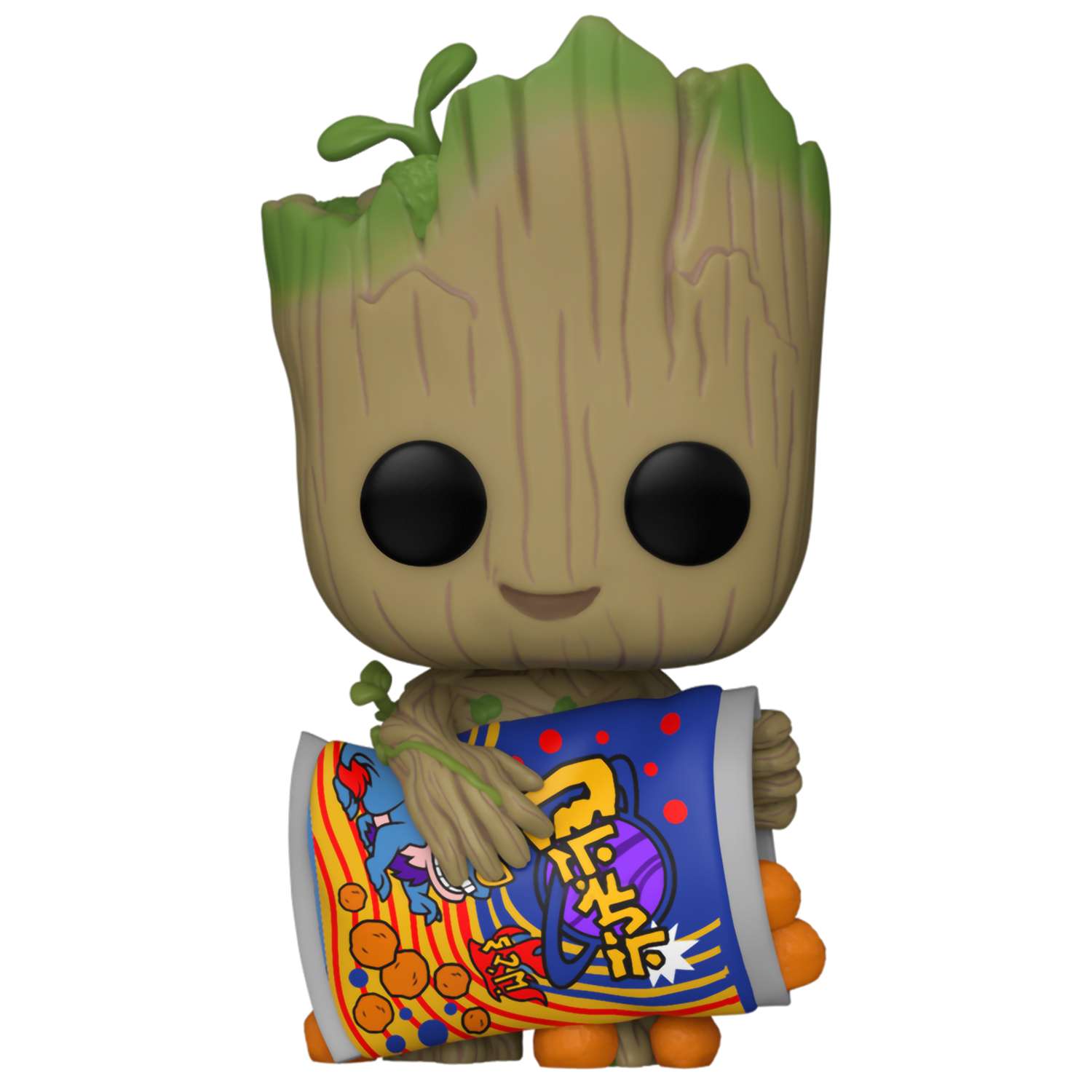 Фигурка Funko POP! Bobble Marvel I Am Groot Groot With Cheese Puffs (1196) 70654 - фото 1