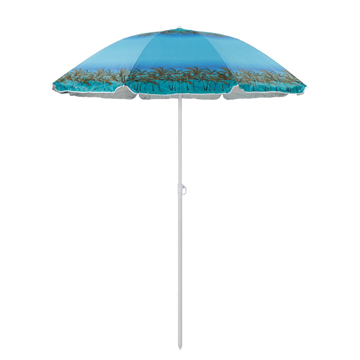 Зонт пляжный BABY STYLE большой от солнца садовый дачный 1.85 м Пальмы у океана - фото 2