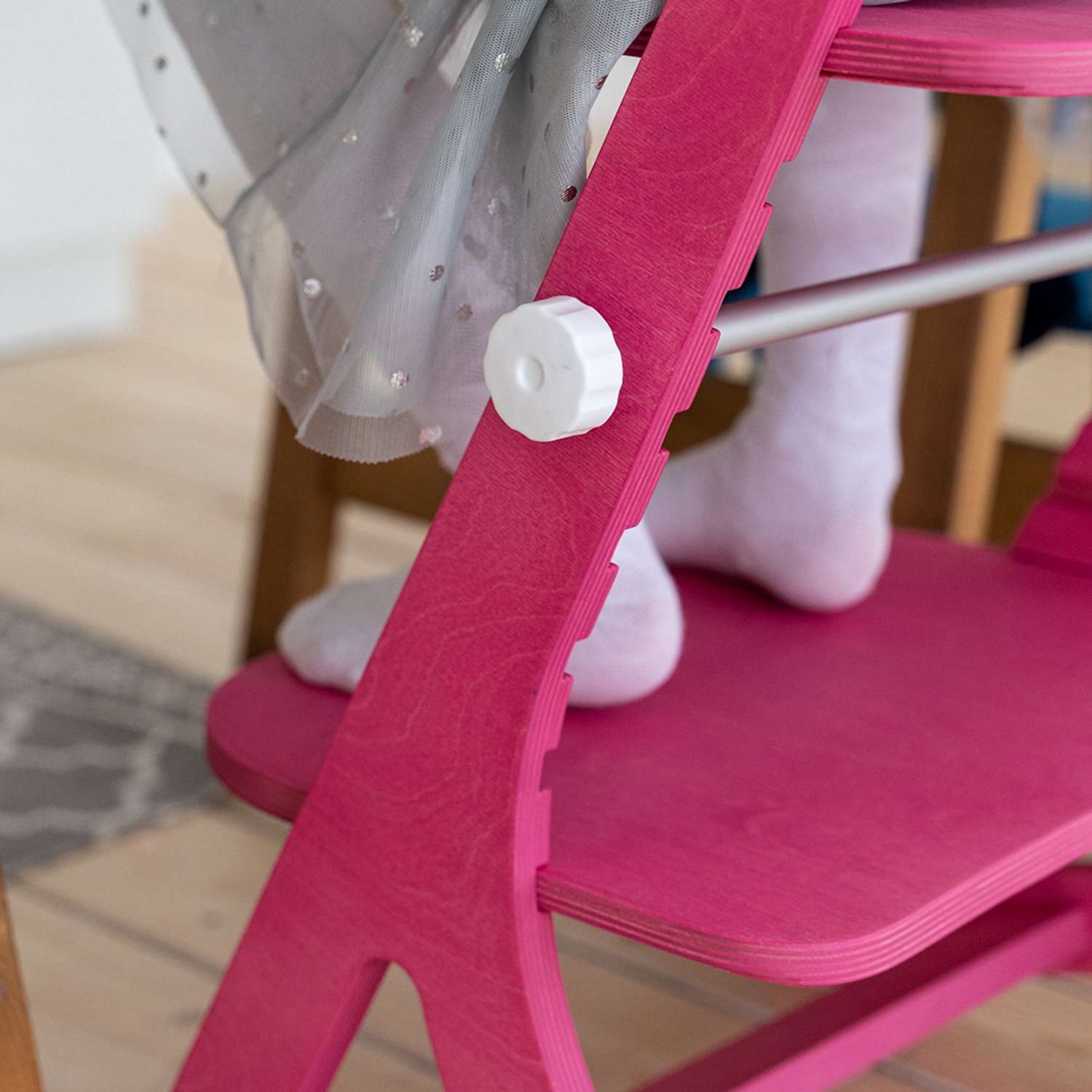 Растущий регулируемый стул INDSPACE детский Мультик Розовый дерево - фото 15