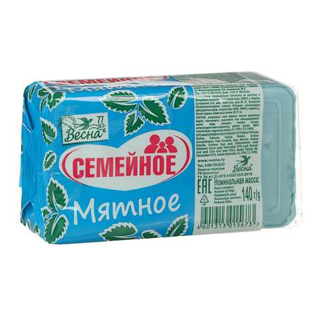 Мыло туалетное Весна Семейное Мятное 140г