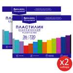 Пластилин Brauberg для лепки набор 2 штуки x 36 цветов 2 стека