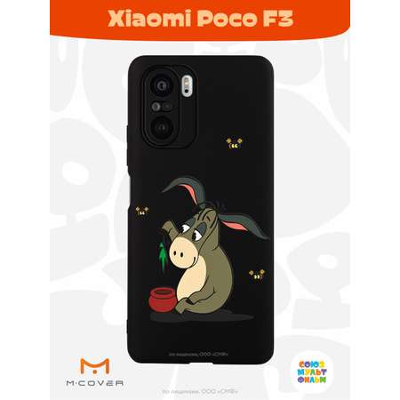 Силиконовый чехол Mcover для смартфона Poco F3 Союзмультфильм Грустный Ослик Иа