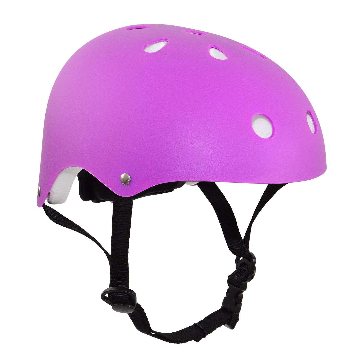Шлем детский RGX Kask-1 фиолетовый матовый с регулировкой размера (50-57) - фото 1