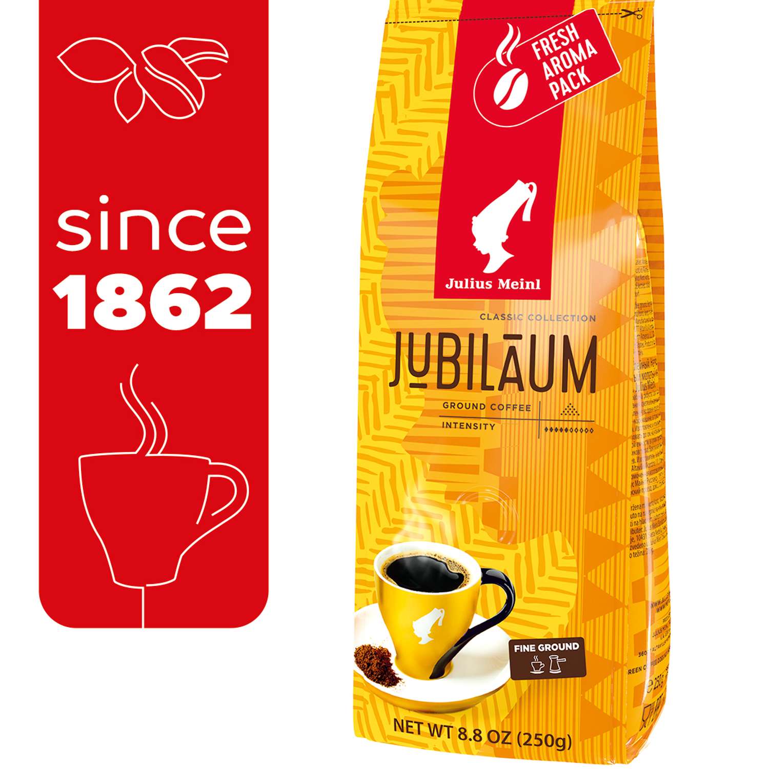 Кофе молотый Julius Meinl Jubilaum 250 г арабика робуста светлая обжарка - фото 1