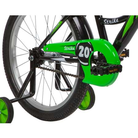Велосипед 20STRIKE NOVATRACK черный-зелёный