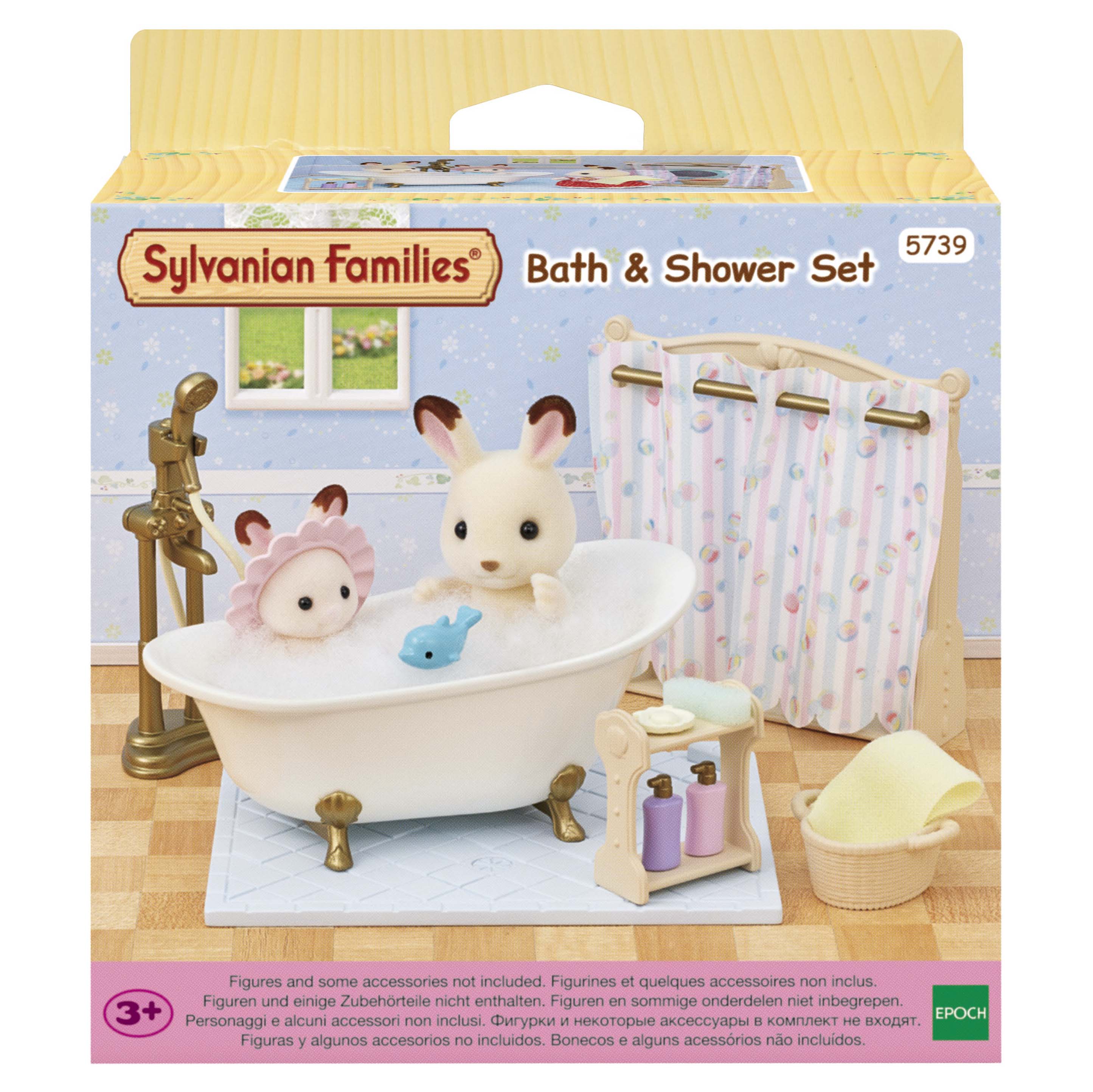 Игровой набор Sylvanian Families Набор с ванной и душевой - фото 1