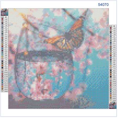 Алмазная мозаика на холсте Solmax Бабочка 30 x 30 см CP54070
