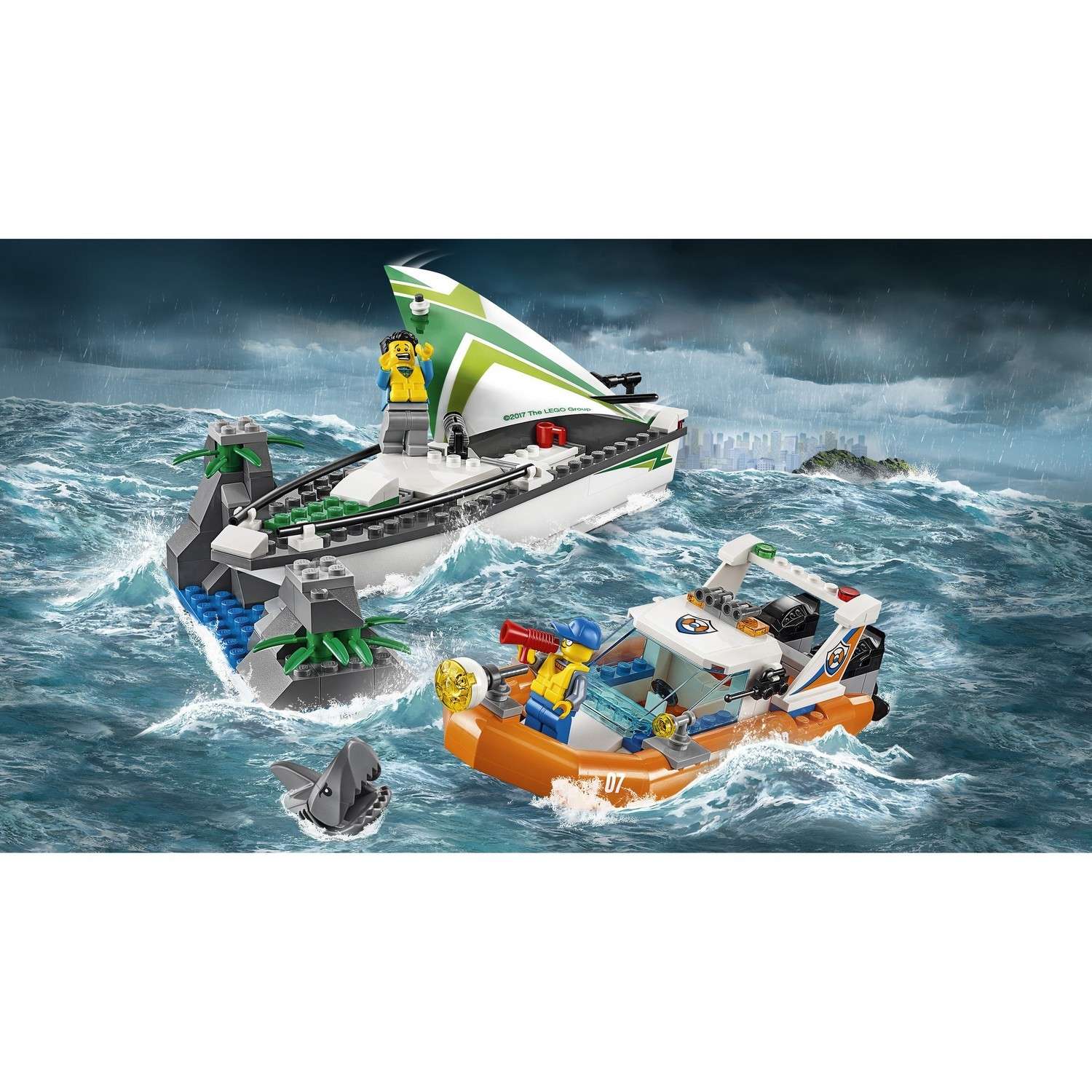 Конструктор LEGO City Coast Guard Операция по спасению парусной лодки (60168) - фото 5