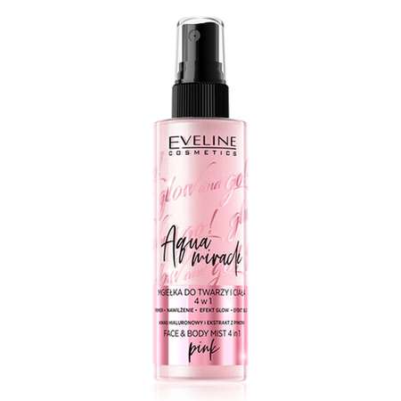 Спрей-фиксатор макияжа EVELINE Glow and go aqua miracle 4 в 1 pink 110 мл