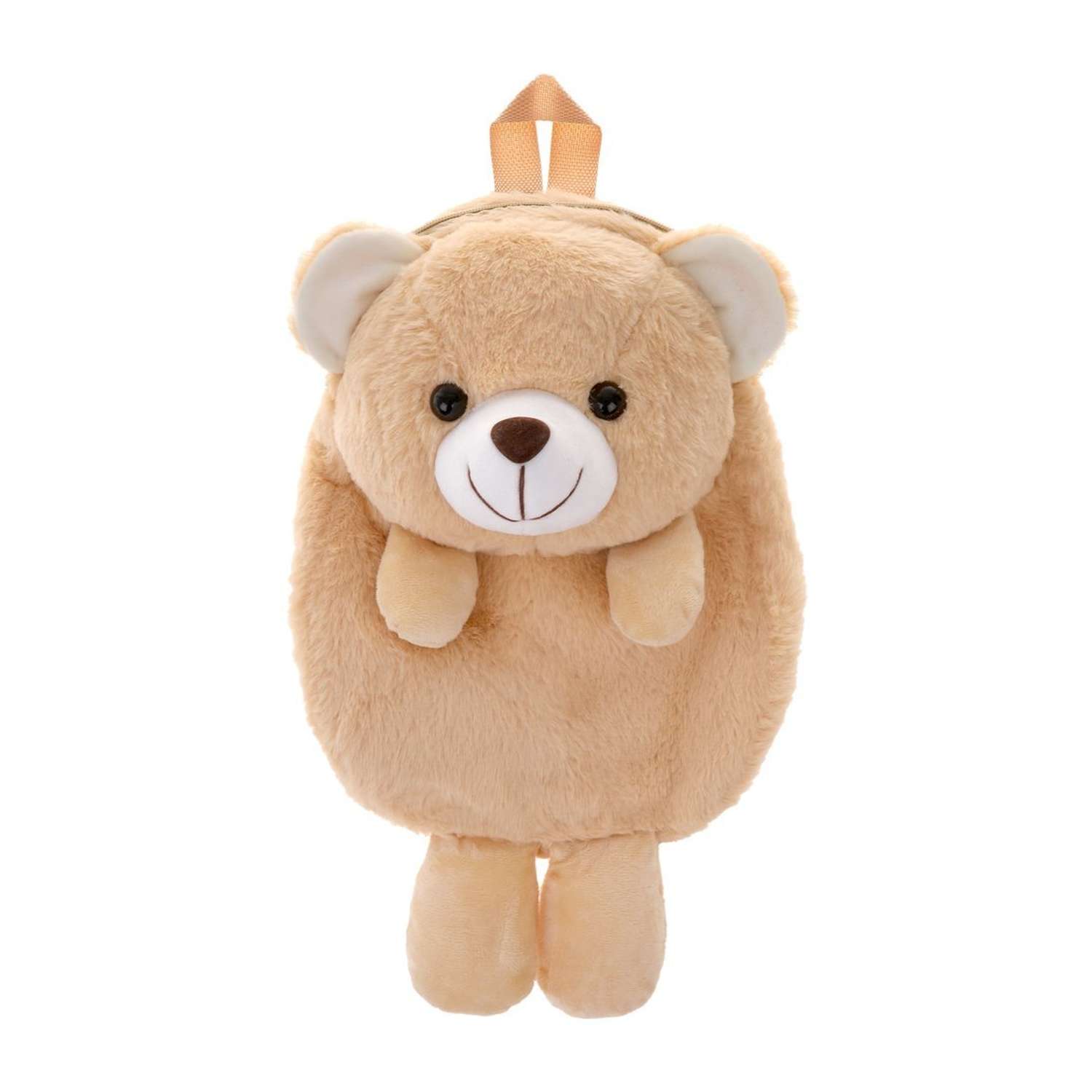 Рюкзак игрушка Fluffy Family мягкий бурый Медвеь 30 см - фото 1