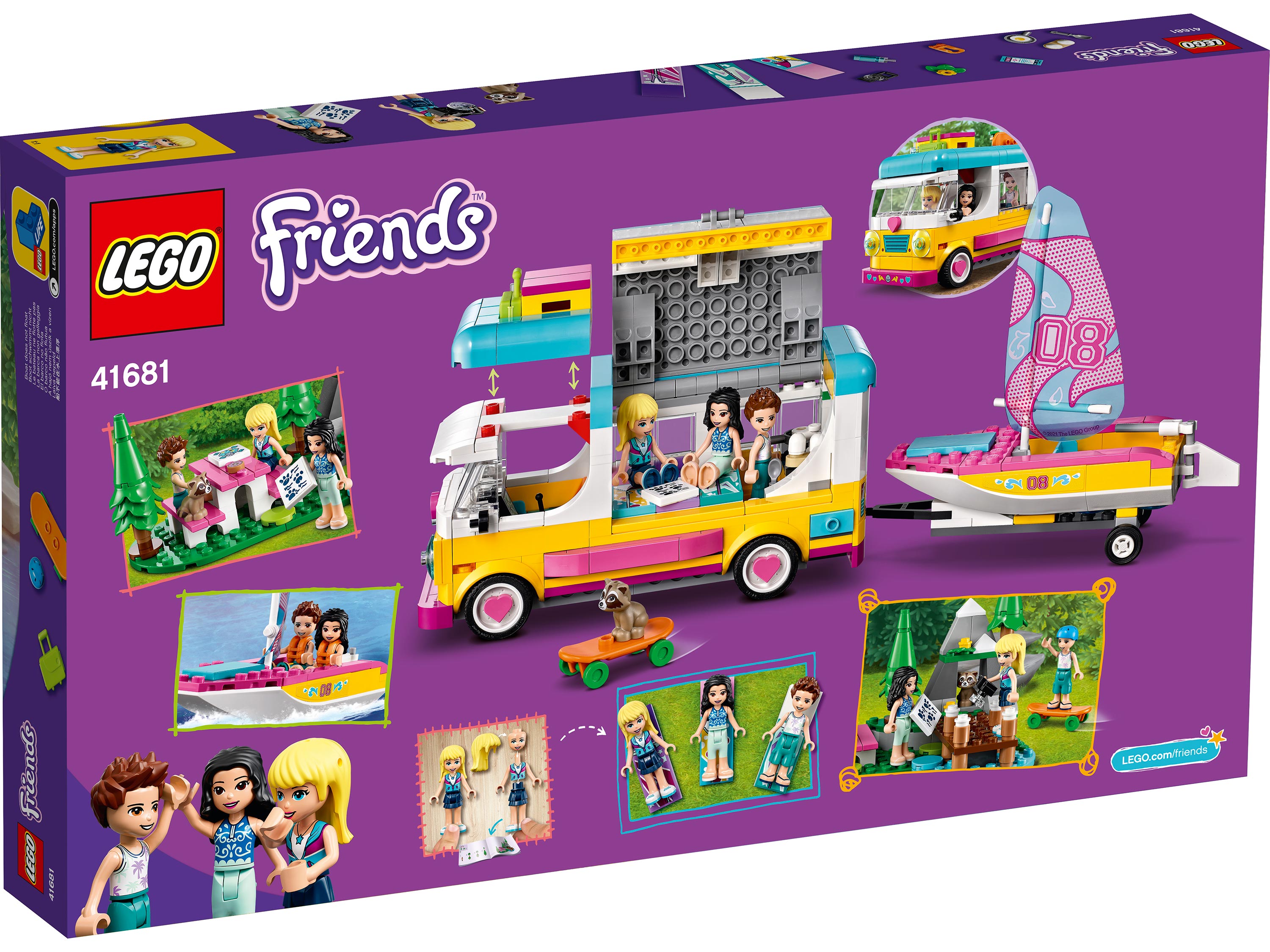 Конструктор LEGO Friends Лесной дом на колесах и парусная лодка - фото 6