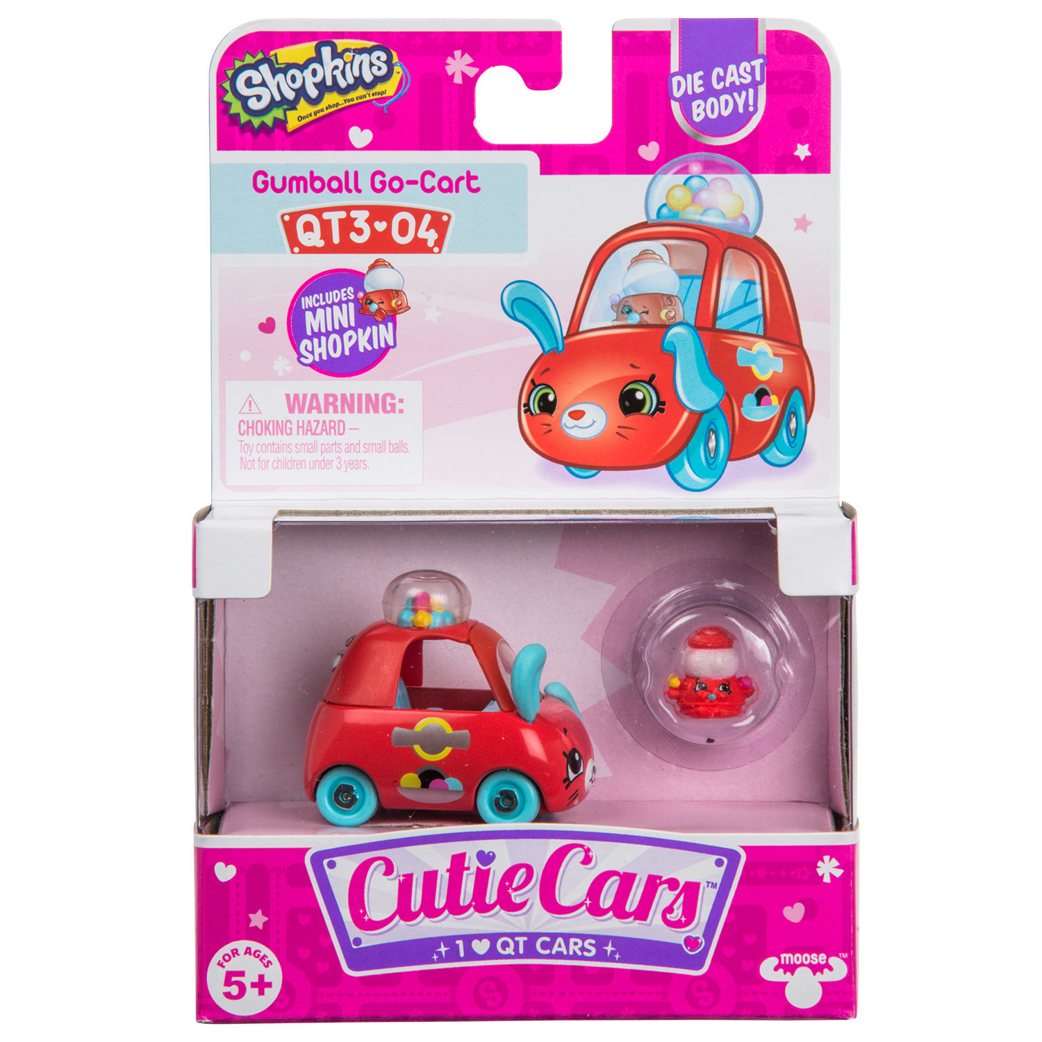 Машинка Cutie Cars с мини-фигуркой Shopkins S3 Гамболл Карт 57115 - фото 2