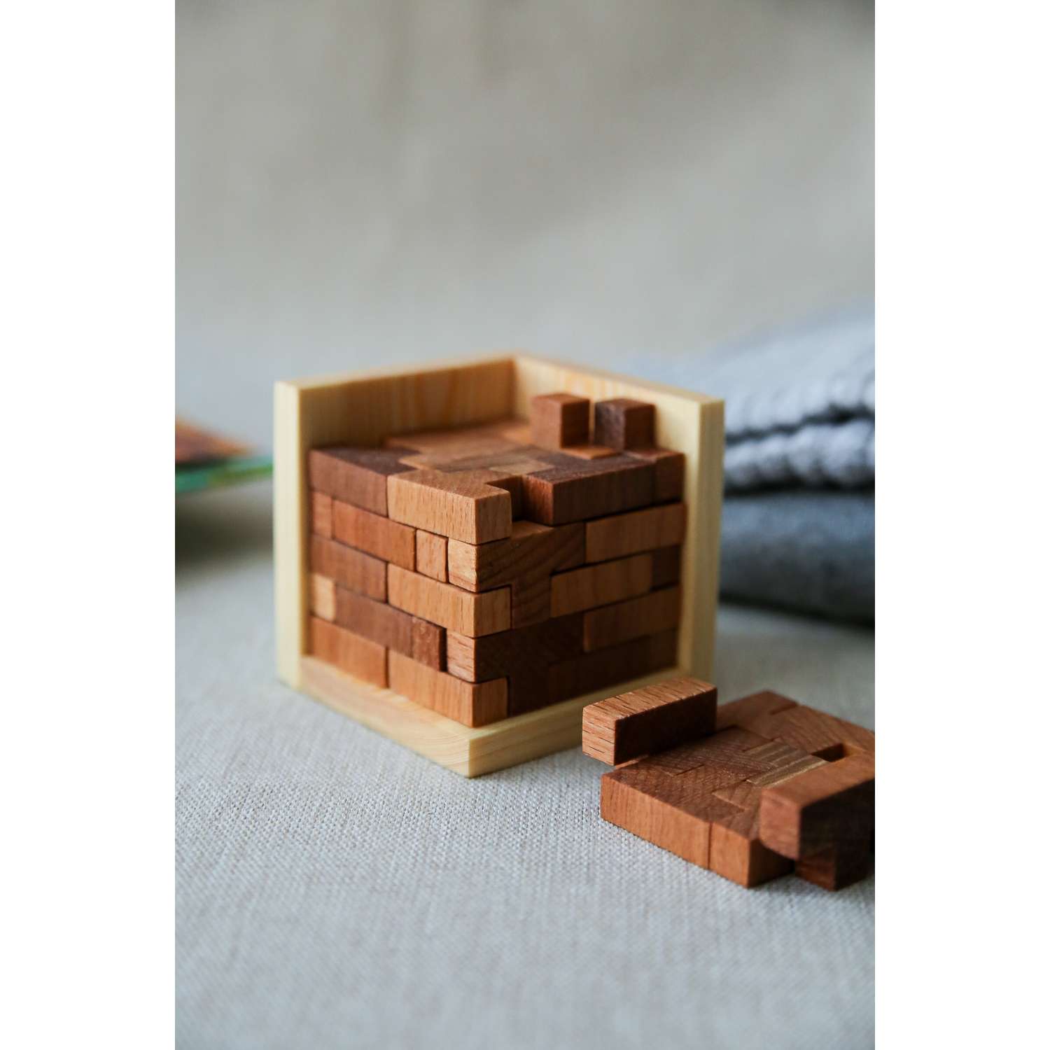 Головоломка KRONA куб деревянный - фото 7