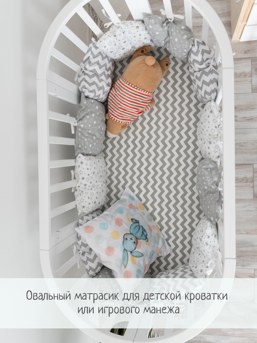 Матрас детский InHome kids овальный бязь - фото 10