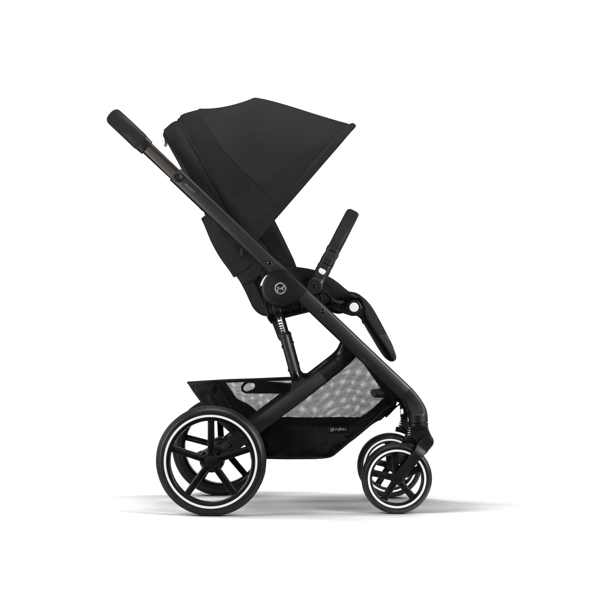 Коляска Cybex Balios S Lux BLK Moon Bl с дождевиком - фото 4