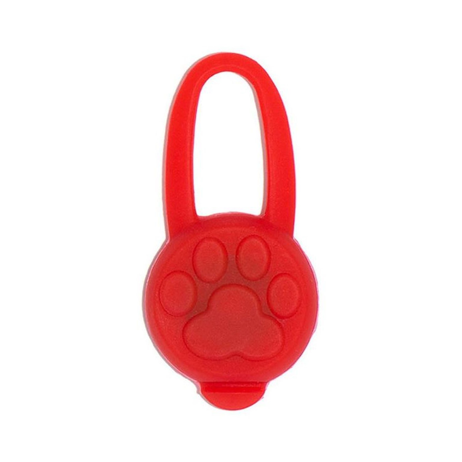 Брелок-маячок Keyprods для кошек и собак Лапка красный - фото 1