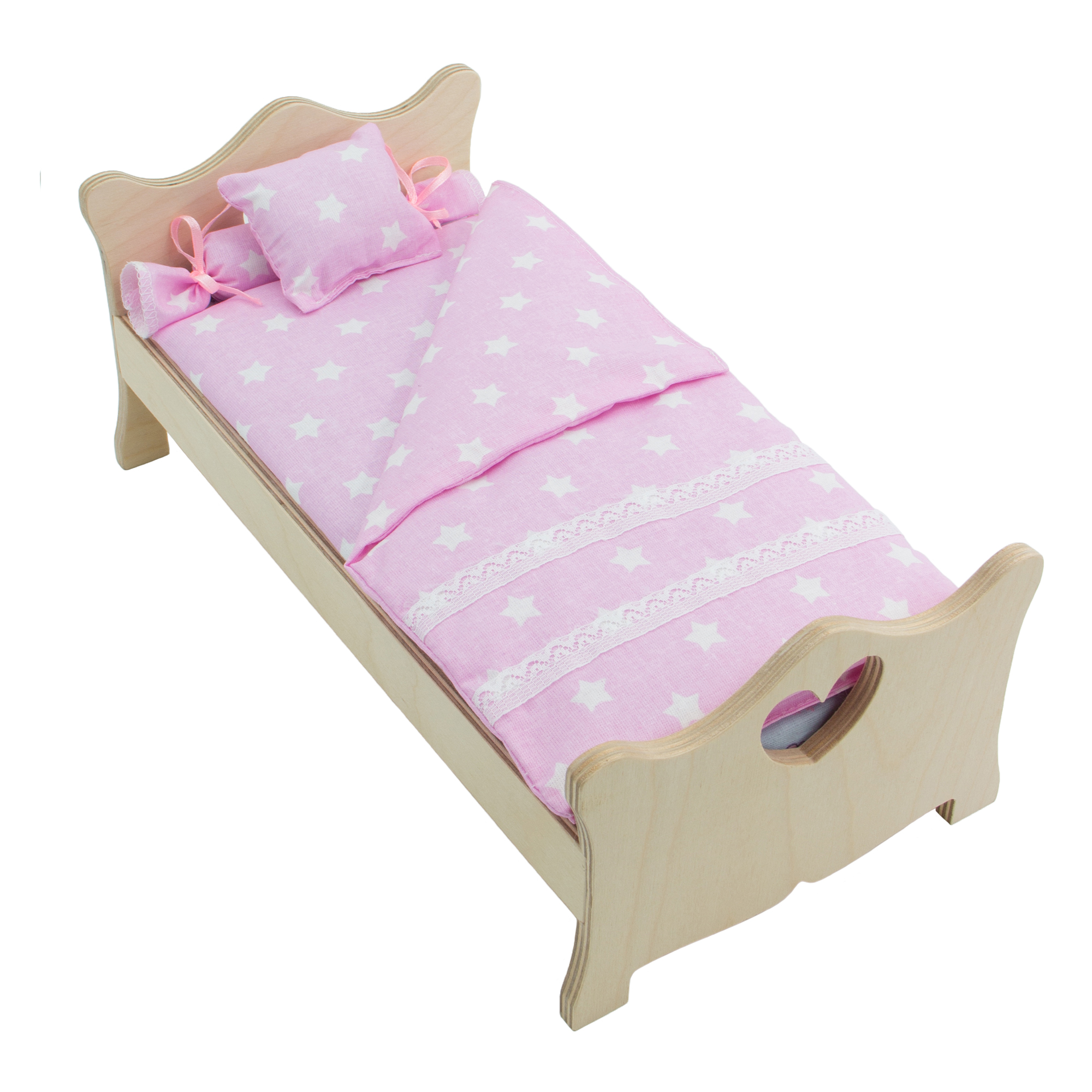 Комлпект постельного белья Модница для куклы 29 см светло-розовый 2002светло-розовый - фото 3