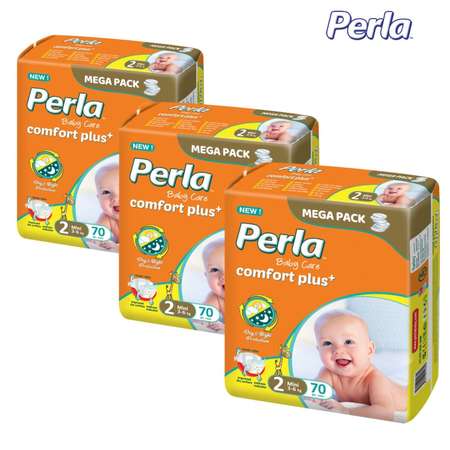 Подгузники Perla CP MEGA Mini 210 шт 3-6 кг