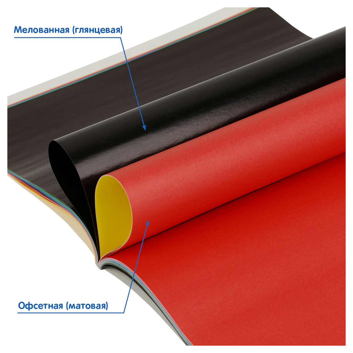 Бумага цветная МуЛьти-ПуЛьти Чебурашка А4 двусторонняя 64 листа (32л. мелованная+32л. офсетная) 16 цветов на склейке - фото 5