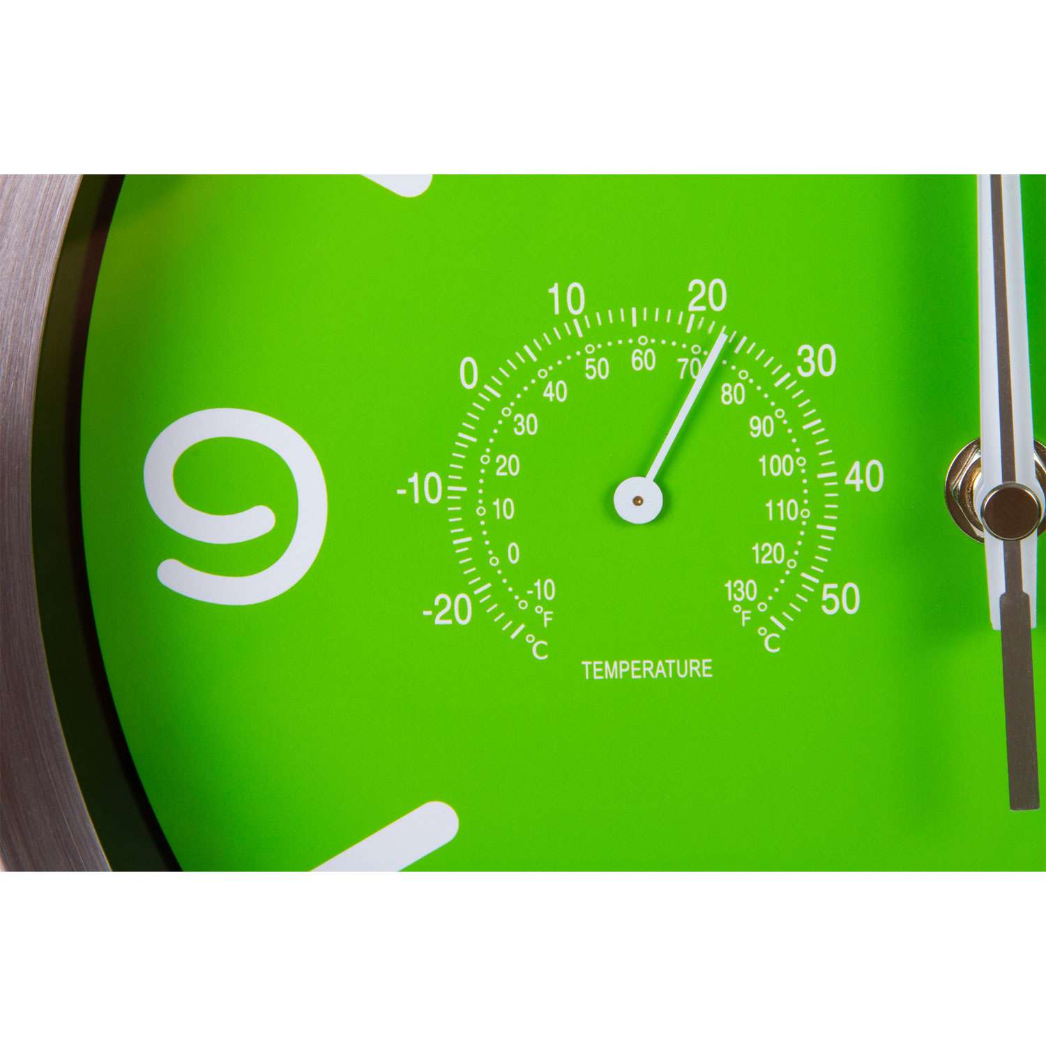Часы настенные Bresser MyTime ND DCF Thermo/Hygro 25 см зеленые - фото 5