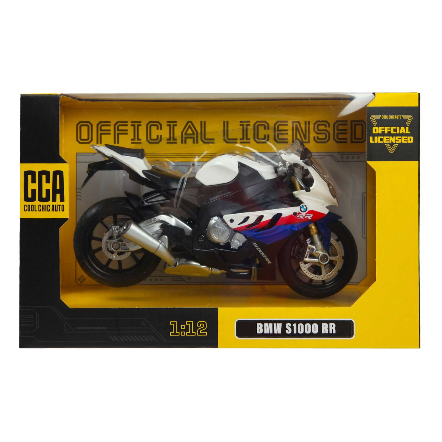 Мотоцикл MSZ 1:12 BMW S1000RR Белый 68001A 68001A - фото 2