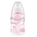 Бутылочка пластиковая Nuk Baby Rose (First Choice) 150 мл + соска силиконовая