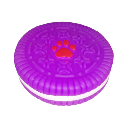 Игрушка для животных NPOSS круглое печенье фиолетовое