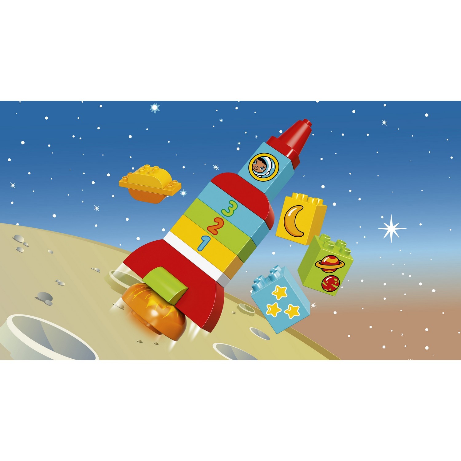 Конструктор LEGO DUPLO Моя первая ракета блочный - фото 4