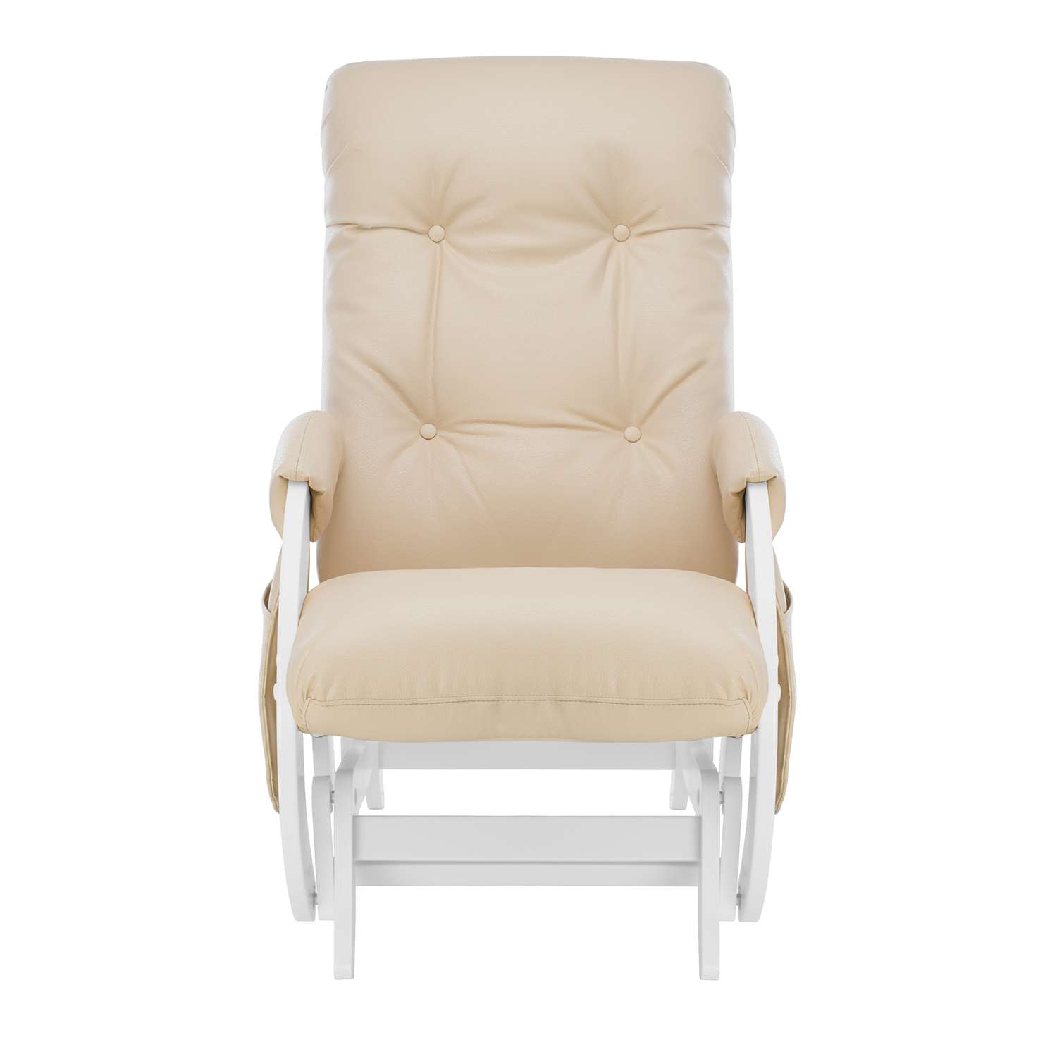Кресло для кормления Milli Smile с карманами Молочный дуб / экокожа Polaris Beige - фото 2